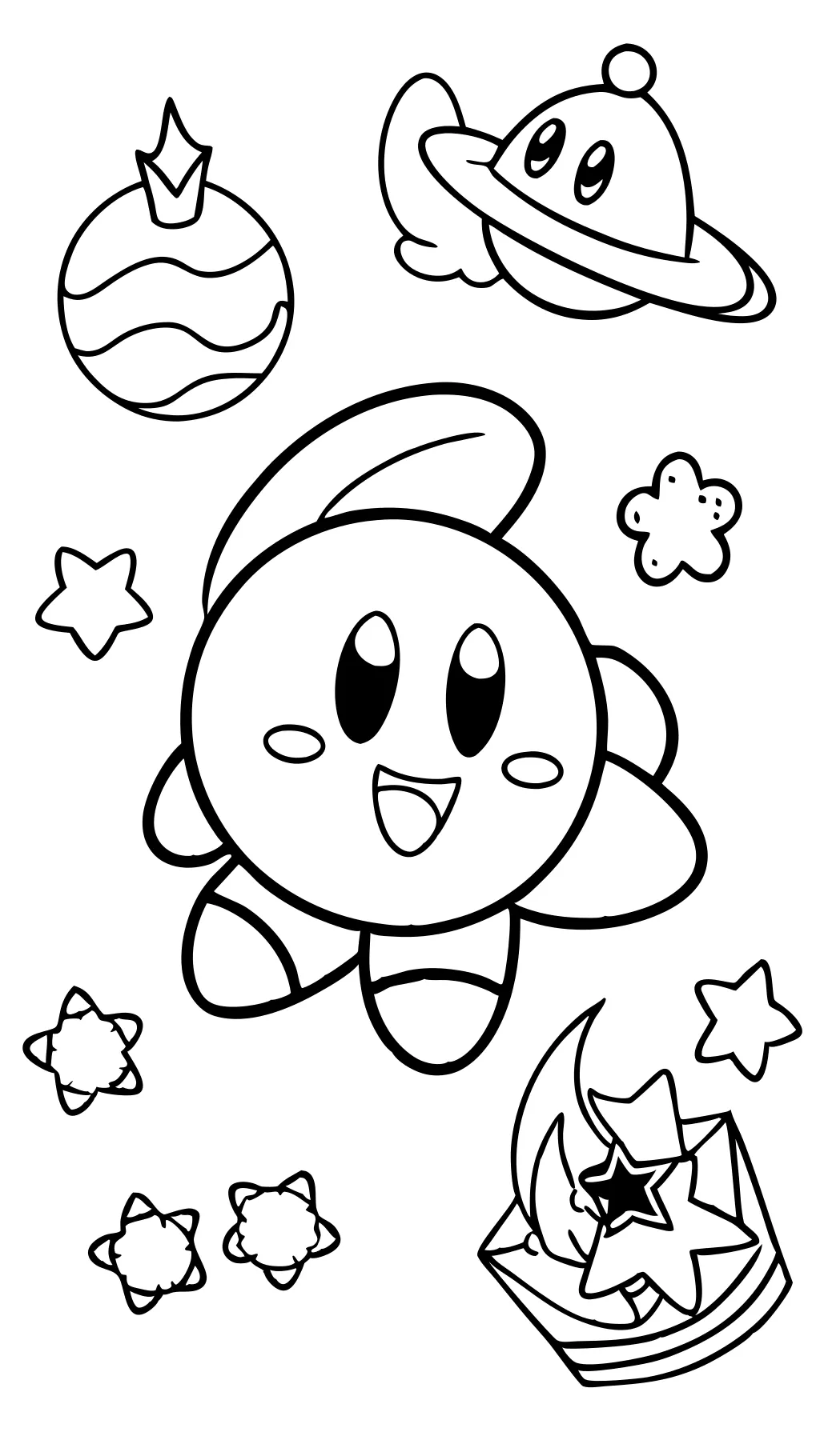 páginas para colorear de Kirby gratis